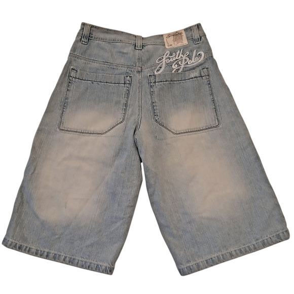 Southpole Other - Vintage 90s Southpole Premium Baggy Jean Shorts Mens‎ 34 Relaxed Fit Light Wash